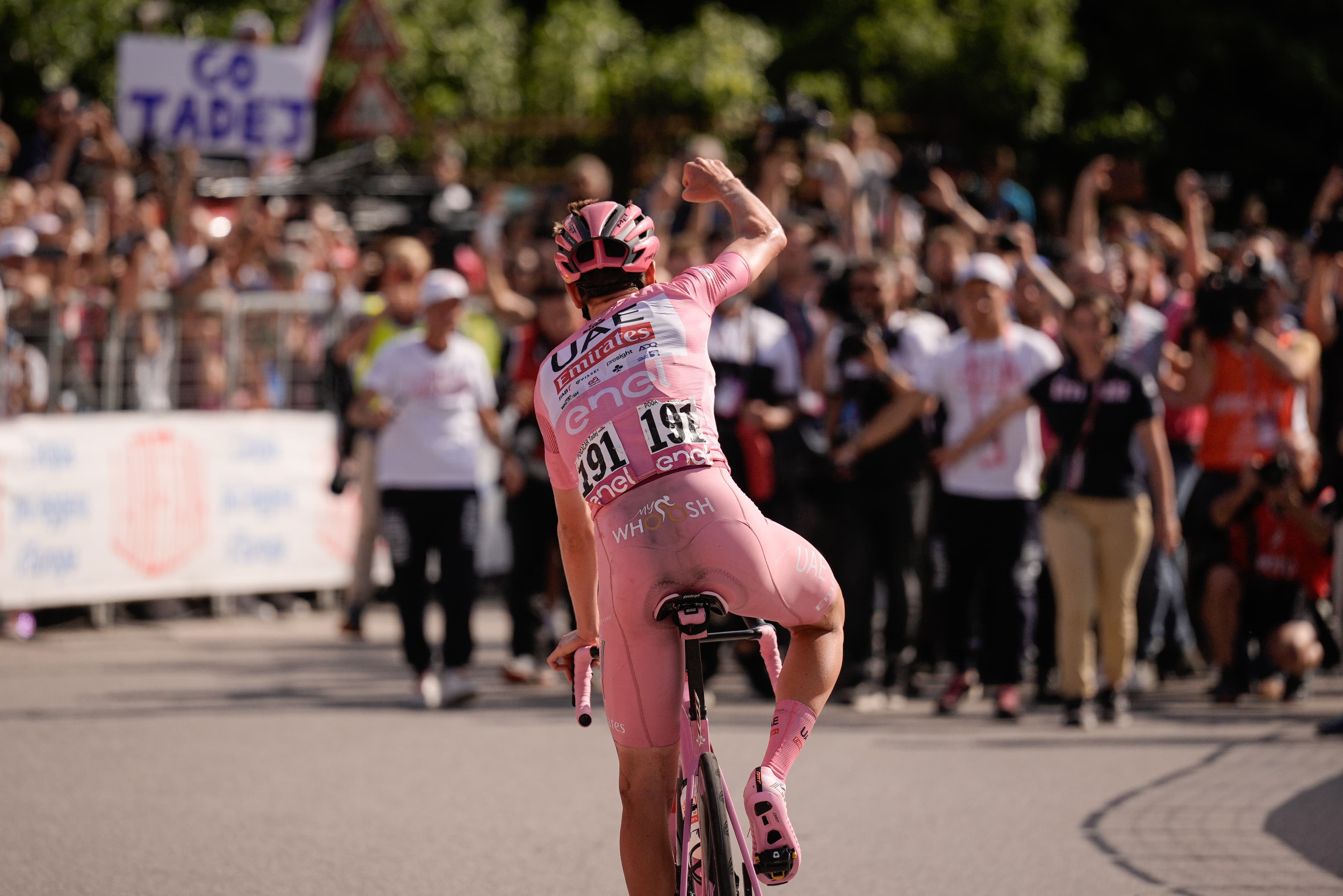 Pogajar winning again this time at teh Giro d'Italia 2025