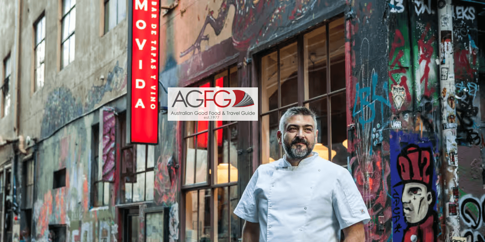 Frank Camorra outside MoVida restaurant