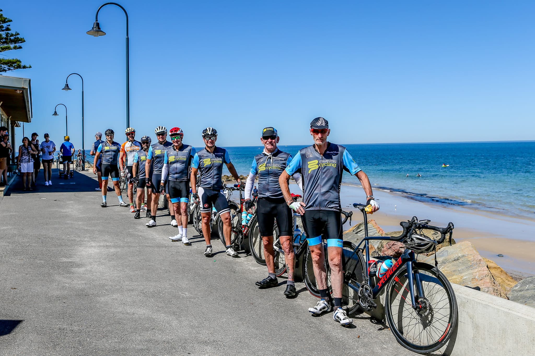 Mummu Cycling group ride at the 2018 Tour Down Under.