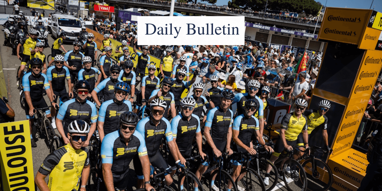 Mummu Cycling group ride in Toulouse. Daily Bulletin capture.