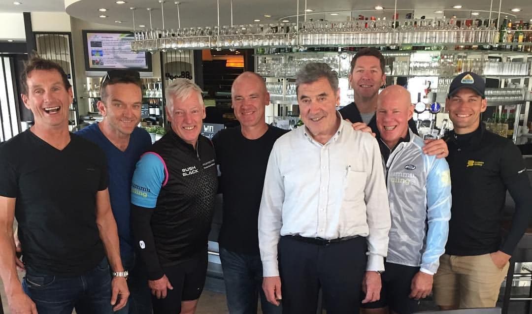 Eddy Merckx with Mummu Cycling guests